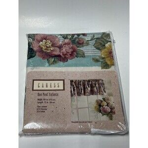 Vintage Caress Natalie Floral Pouf Valance 84 x 15 NOS Sealed Mervyn's Dan River